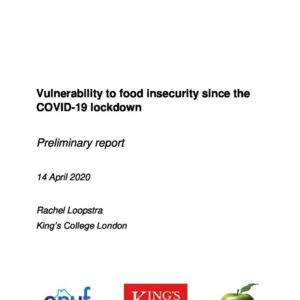 Vulnerability to Food Insecurity since COVID 19