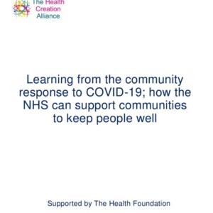 THCA Report Community response to COVID 19 NHS learning FINAL  April 2021