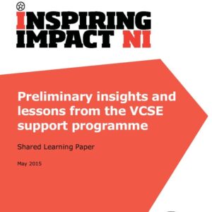 Preliminary insights and lessons from the Northern Ireland VCSE support programme May 2015