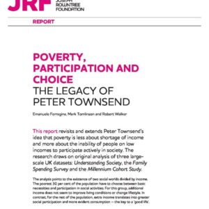 Poverty Participation and Choice