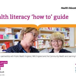 Health literacy how to guide